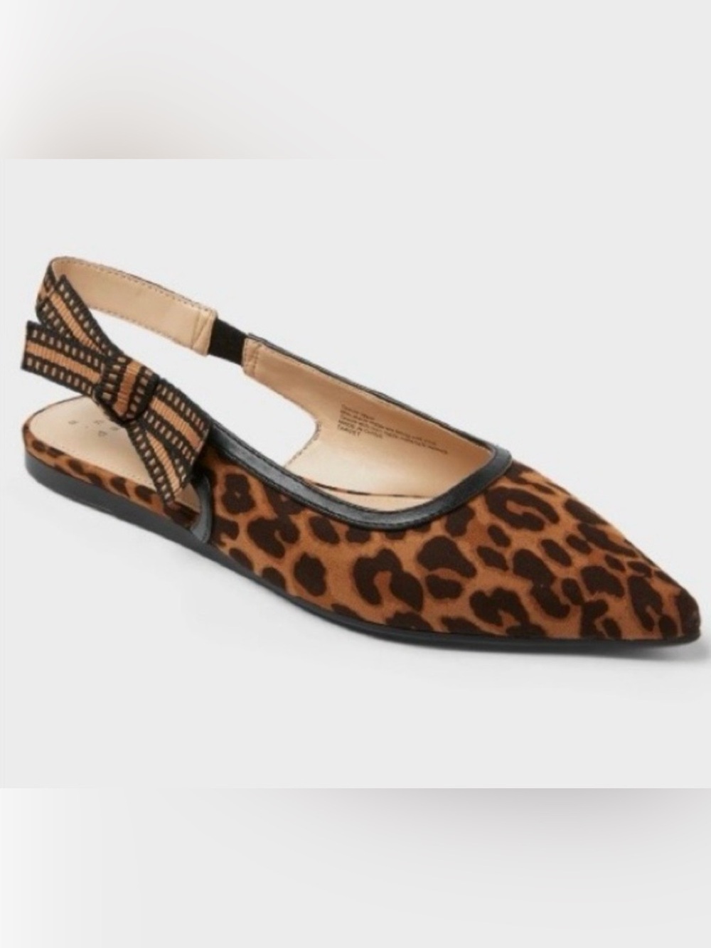 Women's London Sling Back Flats - a New Day™ Brown Size 6.5 New